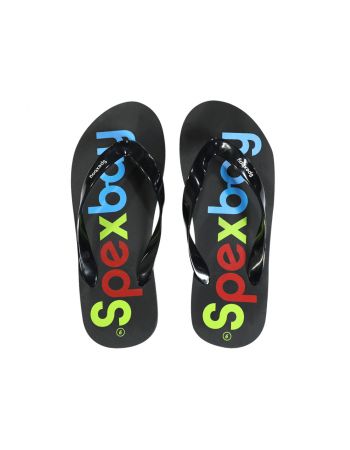 Spexbay Rubber Flip Flops | Unisex | Black